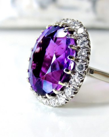 Amethyst Cocktail Ring