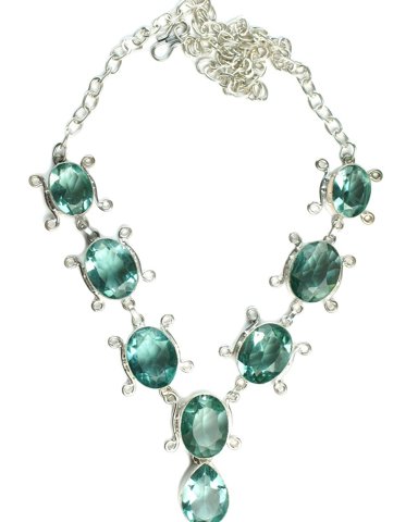 Aquamarine Drop Necklace