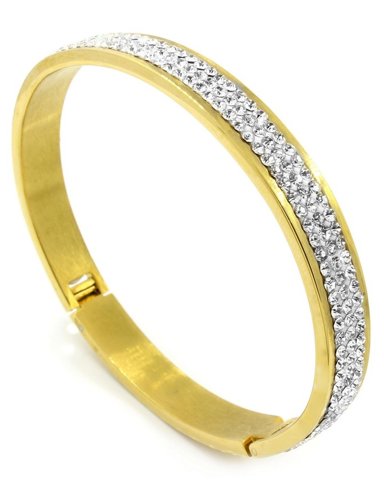 Pavé Gold Bangle
